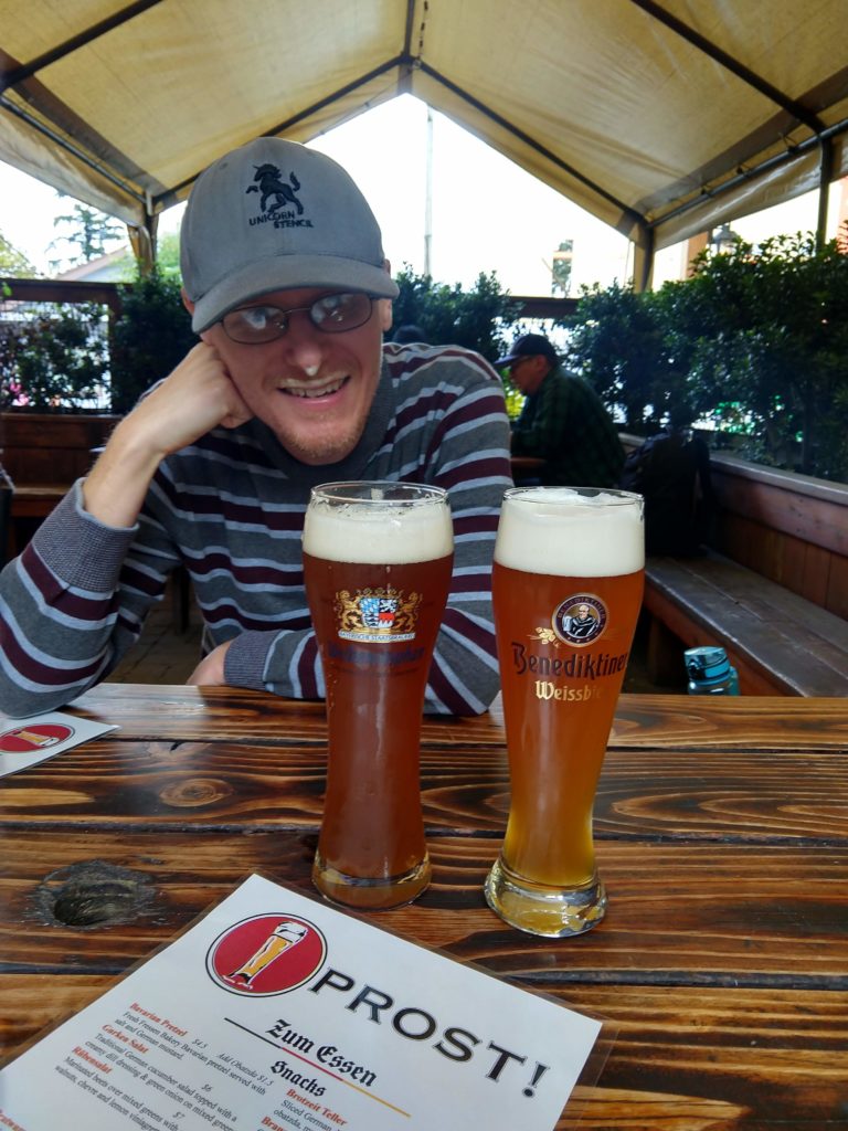 German beer garden at Prost