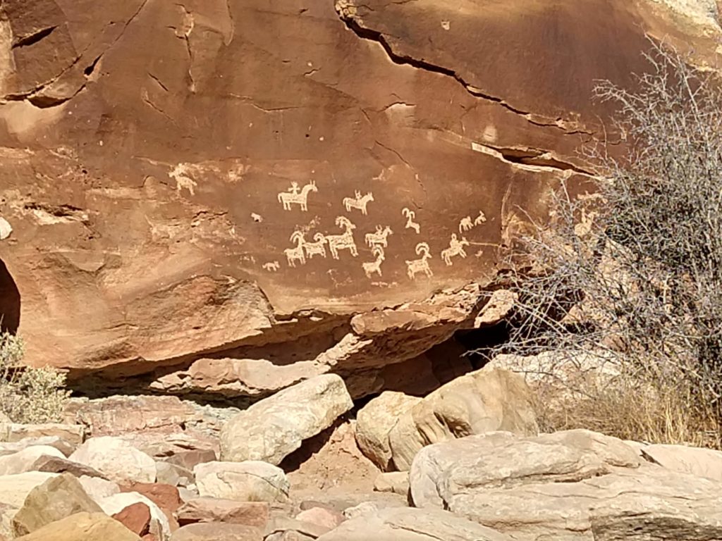 Petroglyphs located on a short offshoot of the Delicate Arch Trail